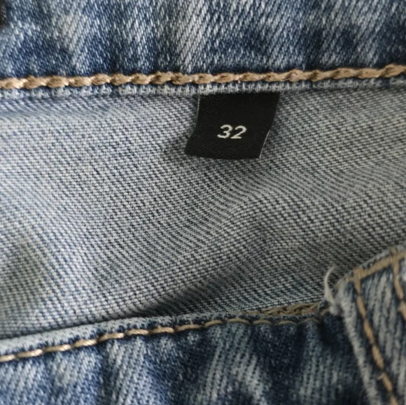 High Waisted Distressed Womens R Jeans - Picture 7 of 12